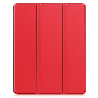 Til iPad Air 13 (2024) Slim Fit Tri-Foldbart Etui Pennebrett - Rød