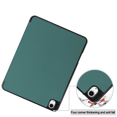 Til iPad Air 13 (2024) Slim Fit Tri-Foldbart Etui Pennebrett - Grønn