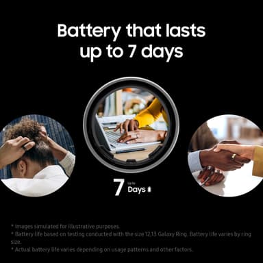 Samsung Galaxy Ring smartring Størrelse 14 (sort)