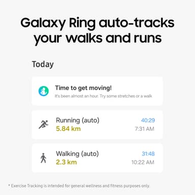 Samsung Galaxy Ring smartring Størrelse 15 (gull)