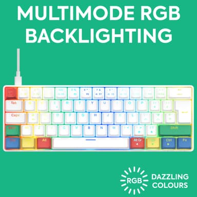 NOS C-450 Mini PRO RGB gamingtastatur (RGBY)