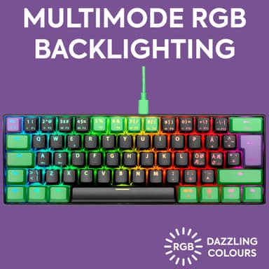 NOS C-450 Mini PRO RGB gamingtastatur (Riddle)