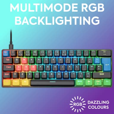 NOS C-450 Mini PRO RGB gamingtastatur (tetriz)