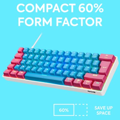 NOS C-450 Mini PRO RGB gamingtastatur (lollipop)