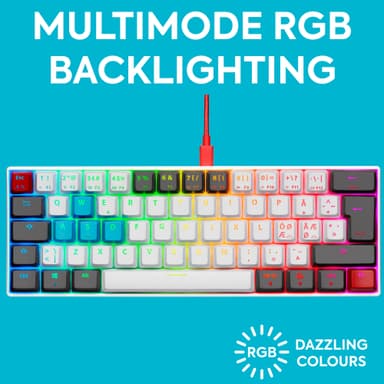 NOS C-450 Mini PRO RGB gamingtastatur (Tilt)