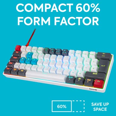 NOS C-450 Mini PRO RGB gamingtastatur (Tilt)