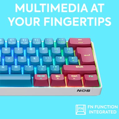 NOS C-450 Mini PRO RGB gamingtastatur (lollipop)