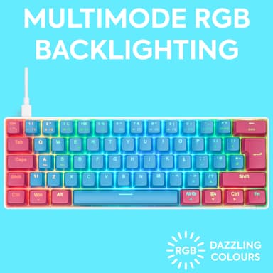 NOS C-450 Mini PRO RGB gamingtastatur (lollipop)