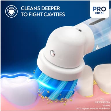 Oral-B Vitality Pro Kids Lion King elektrisk tannbørste 297257 (rød)