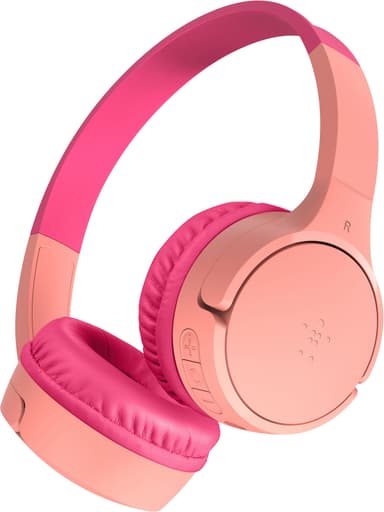 Belkin SoundForm Mini trådløse on-ear hodetelefoner (rosa)