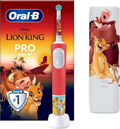 Oral-B Vitality Pro Kids Lion King elektrisk tannbørste 297257 (rød)