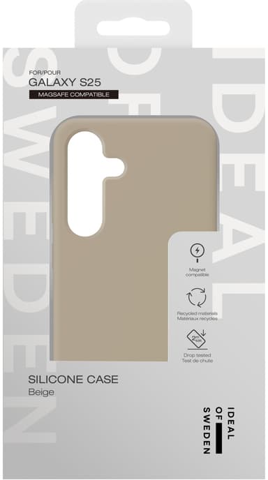 Ideal of Sweden Samsung Galaxy S25 Silicone MagSafe deksel (beige)