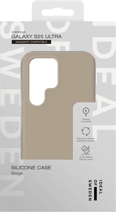 Ideal of Sweden Samsung Galaxy S25 Ultra Silicone MagSafe deksel (beige)