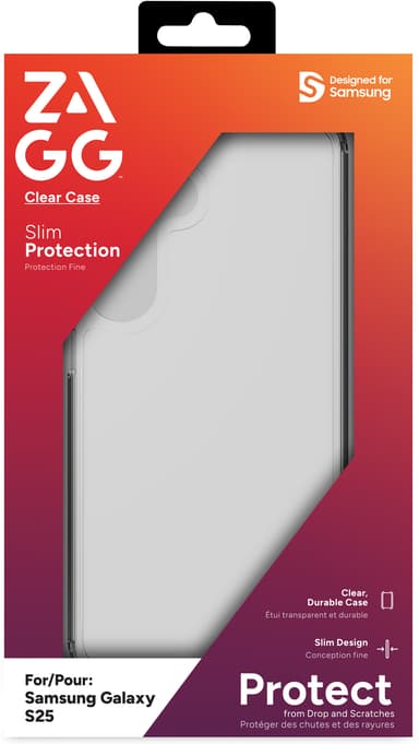 Zagg Samsung Galaxy S25 gennomsiktig deksel