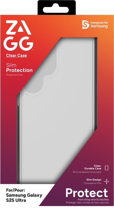 Zagg Samsung Galaxy S25 Ultra gjennomsiktig deksel
