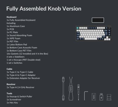 Keychron Q1 Max trådløst tastatur (Red brytere)