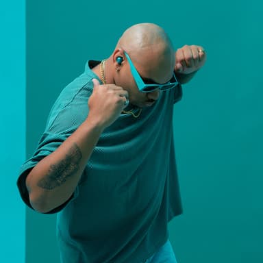 JLab Go Pop helt trådløse in-ear hodetelefoner (teal)