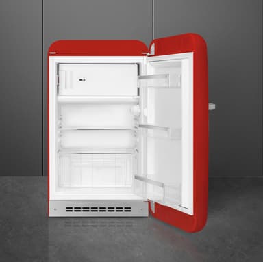 Smeg 50's style kjøleskap med fryser FAB10RRD6 (rød)