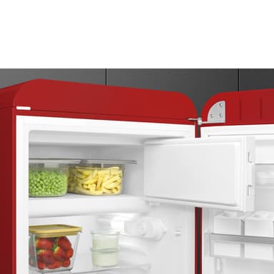 Smeg 50's style kjøleskap med fryser FAB10RRD6 (rød)