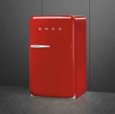 Smeg 50's style kjøleskap med fryser FAB10RRD6 (rød)
