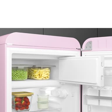 Smeg 50's style kjøleskap med fryser FAB10RPK6 (rosa)
