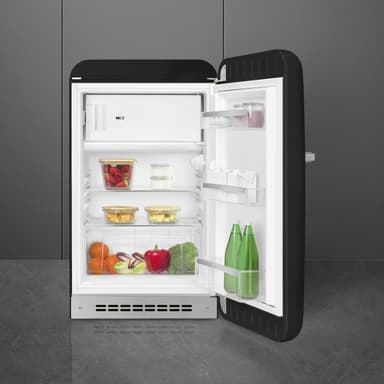 Smeg 50 s Style kjøleskap med fryser FAB10RBL6 (sort)