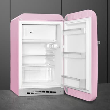 Smeg 50's style kjøleskap med fryser FAB10RPK6 (rosa)