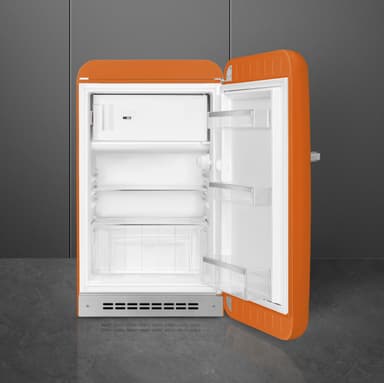 Smeg 50's style kjøleskap med fryser FAB10ROR6 (oransje)