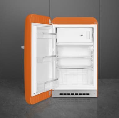 Smeg 50's style kjøleskap med fryser FAB10LOR6 (oransje)