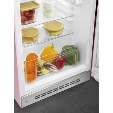Smeg 50's style kjøleskap med fryser FAB10RPK6 (rosa)
