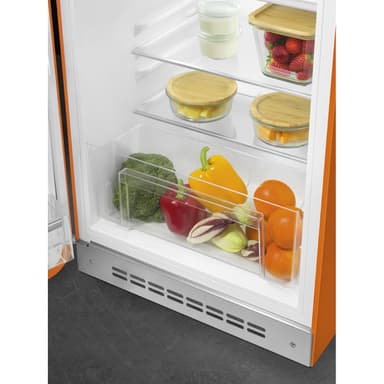 Smeg 50's style kjøleskap med fryser FAB10LOR6 (oransje)