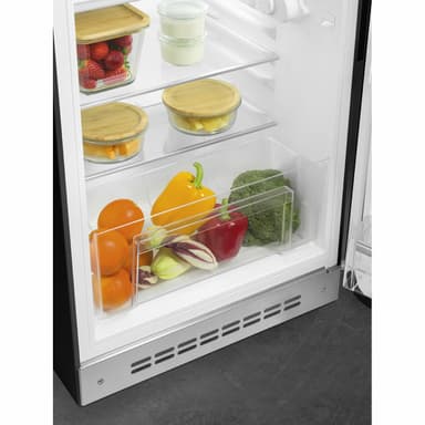 Smeg 50 s Style kjøleskap med fryser FAB10RBL6 (sort)