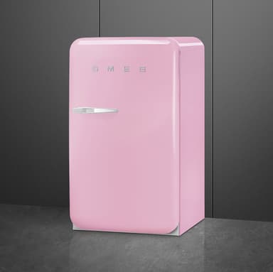 Smeg 50's style kjøleskap med fryser FAB10RPK6 (rosa)