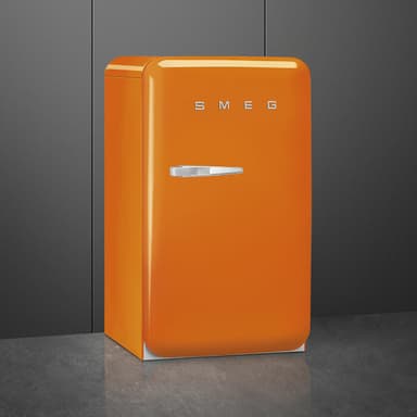 Smeg 50's style kjøleskap med fryser FAB10ROR6 (oransje)