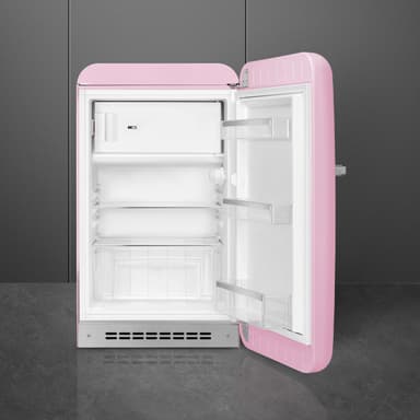 Smeg 50's style kjøleskap med fryser FAB10RPK6 (rosa)