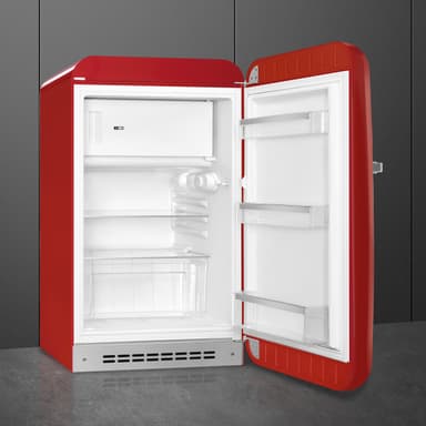 Smeg 50's style kjøleskap med fryser FAB10RRD6 (rød)