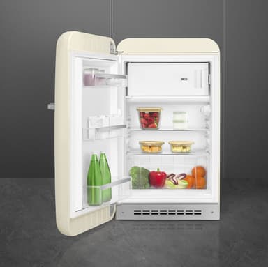 Smeg 50 s Style kjøleskap med fryser FAB10LCR6 (Krem)