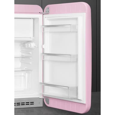 Smeg 50's style kjøleskap med fryser FAB10RPK6 (rosa)