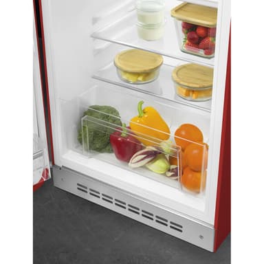 Smeg 50's style kjøleskap med fryser FAB10LRD6 (rød)