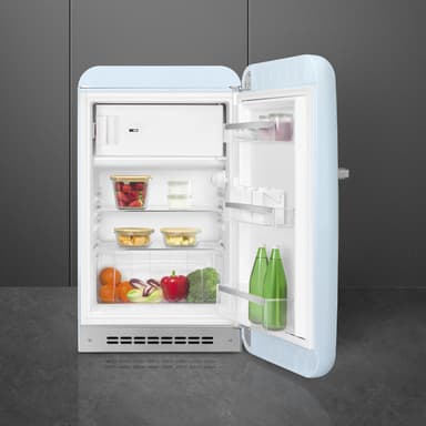 Smeg 50's style kjøleskap med fryser FAB10RPB6 (pastellblå)