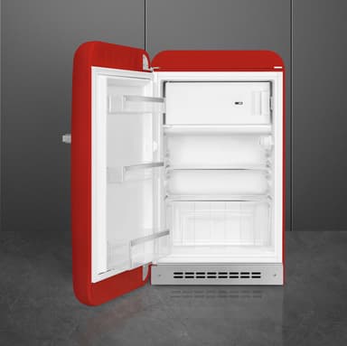 Smeg 50's style kjøleskap med fryser FAB10LRD6 (rød)