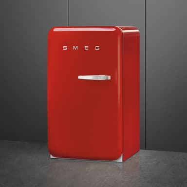Smeg 50's style kjøleskap med fryser FAB10LRD6 (rød)