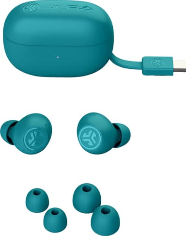 JLab Go Pop helt trådløse in-ear hodetelefoner (teal)