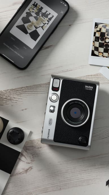 Fujifilm Instax Mini Evo kamera (sort)