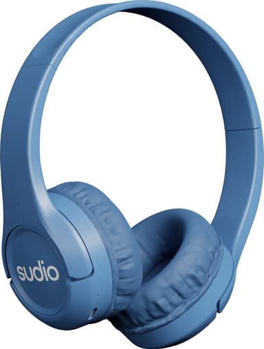 Sudio K1 trådløse on-ear hodetelefoner (blå)