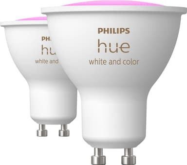 Philips Hue WAC lyspære 4,2 W GU10 (topakning)