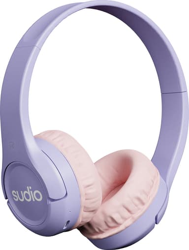 Sudio K1 trådløse on-ear hodetelefoner (lilla)