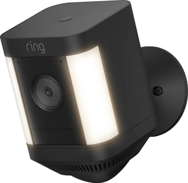 Ring Spotlight Cam Plus sikkerhetskamera (sort/batteri)