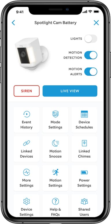 Ring Spotlight Cam Plus sikkerhetskamera (sort/batteri)