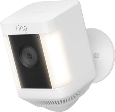 Ring Spotlight Cam Plus sikkerhetskamera (hvit/batteri)